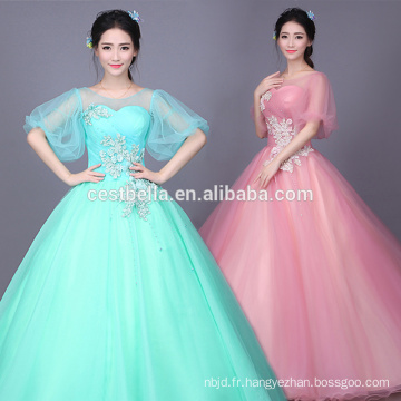 Ball Gown Long 2017 Mint Green Quinceanera Robes Sweetheart Bodice Robe de bal